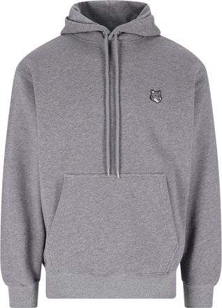 Maison Kitsun&eacute; Felpa Cappuccio Fox Head
