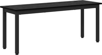 vidaXL Banco Roble Negro 110 X 35 X 45 Cm Madera De Ingenier&iacute;a Vidaxl