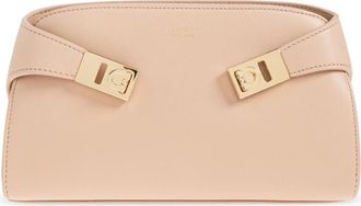 Ferragamo Hug Bag - Dames - Schoudertassen - Roze - ONE Size - Leer - Tassen