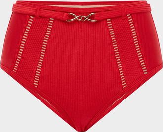Aqua Blu Australia Marilyn High-Waist Bikini Bottoms