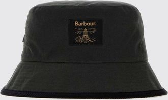 Barbour Cappello da pescatore Field in cotone cerato con logo ricamato a contrasto