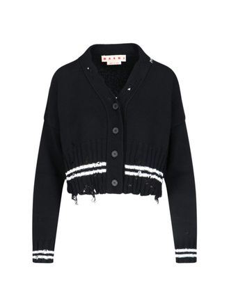 Marni V-Neck Cardigan - Black