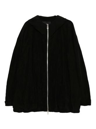 Songzio edge fold volume hood jacket - Black