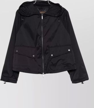 Emporio Armani hooded zip parka coat