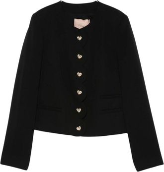 Twinset Donna, Giacche, Nero, XL, new