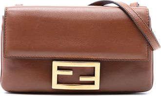 Fendi Pre-owned Fendi Leather Duo Baguette Crossbody Ladies 8BS040 A5DY 208 0189