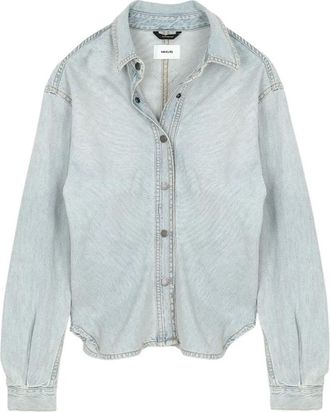 Haikure Nany Denim Shirt - Dames - Spijkeroverhemden - Blauw - S - Denim - Overhemden