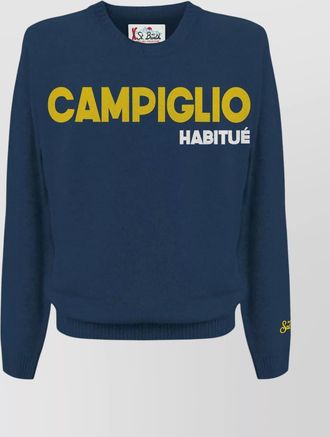 MC2 Saint Barth graphic print crew neck long sleeve sweater