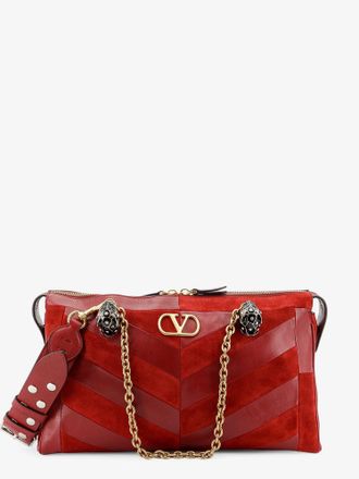 Valentino Garavani Borsa a spalla Panthea in suede e pelle - VALENTINO GARAVANI - gender_Woman