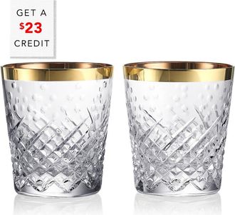 Waterford Set Of 2 Celebrations Tumblerswith $23 Credit
