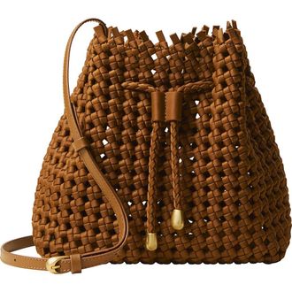 Naghedi Medium Mallorca Bucket Bag in Teak at Nordstrom