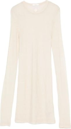 Haikure T-shirt girocollo a maniche lunghe - Toni neutri