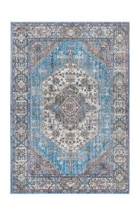Jonathan Y Designs Kesan Vintage Medallion Area Rug in Turquoise/gray at Nordstrom, Size 3Ft 0In X 5Ft 0In