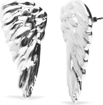UNOde50 Sterling Silver Plated Earrings in the Shape of Wings at Nordstrom