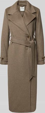 Mbym mbyM Wollmantel mit Reverskragen Modell Kasimira in Hellbraun Melange, Gr&ouml;&szlig;e L