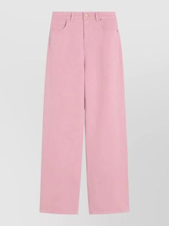 Max Mara wide leg trousers five pockets belt loops