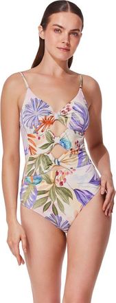 Gottex Cherry Blossom Cut Out One Piece in Blossom-Multi at Nordstrom, Size 12
