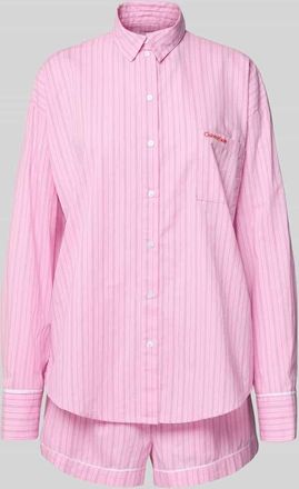 Calvin Klein Underwear Pyjama mit Label-Stitching in Pink, Größe XL