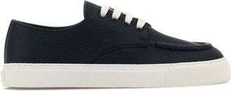 Prada Navy Blue Leather Sneakers