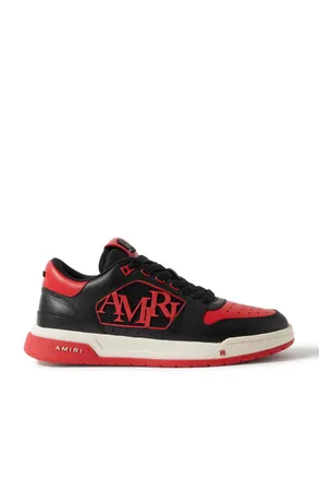 Amiri Classic Low Logo-Appliquéd Rubber-Trimmed Leather Sneakers