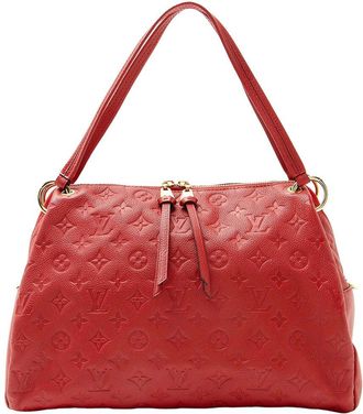 Louis Vuitton Red Monogram Empreinte Ponthieu Pm (Authentic Pre-Loved)