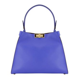 Fendi Way Medium - Dames - Handtassen - Blauw - ONE Size - Leer - Tassen