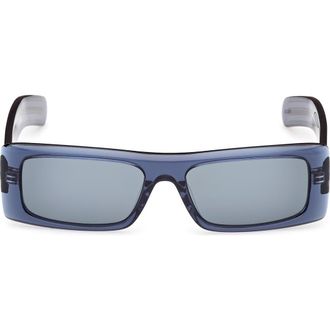adidas Rectangular Sunglasses in Blue/Other/Blue at Nordstrom Rack