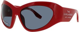 Marc Jacobs Ladies Grey Rectangular Sunglasses MJMARC773SC9AIR