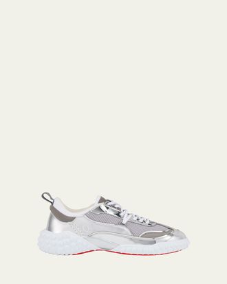 Christian Louboutin Mara Mixed Leather Runner Sneakers