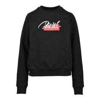 Diesel Felpa Corta Sweatshirt - Dames - Sweatshirts - Zwart - L - Katoen - Hoodies & sweatvesten