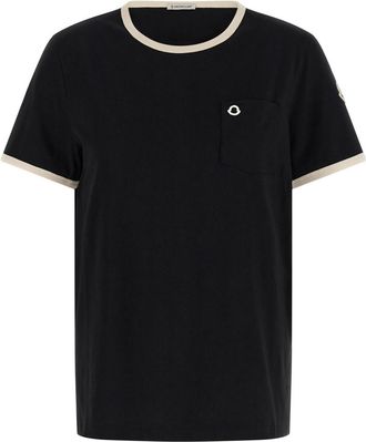 Moncler Black Logo Crew Neck T-Shirt