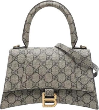 Gucci Pre-owned Hourglass - Dames - Vintage Handtas - Beige - ONE Size - Vintage
