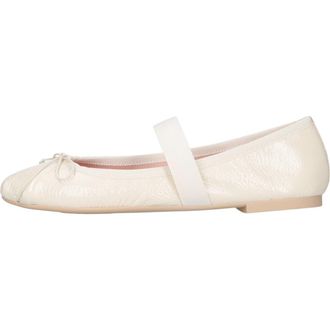 Pretty Ballerinas Round Toe Sacchetto Ballet Flat in White at Nordstrom, Size 38.5