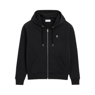 Ami Zip-throughs, male, Black, Size: 2XL Sweatshirt Ami Paris