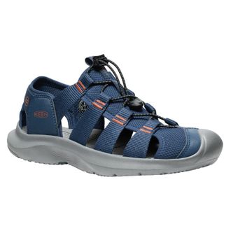 Keen Seanik H2 Synthetic Textile Mens Outdoor Sandals - Naval Academy Gold Flame - Size:UK 10.5