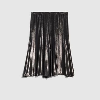 Gucci Fluid Jersey Midi Skirt, Silver, Ready-to-wear