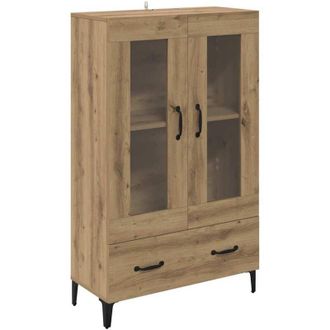 vidaXL Highboard Artisan Oak 70 x 31 x 115 cm Engineered Wood and Iron vidaXL