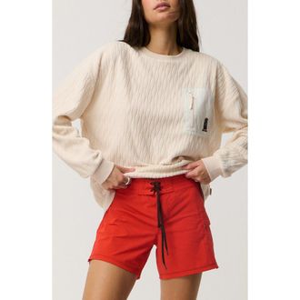 Rip Curl Jacquard Sweatshirt in Shell at Nordstrom, Size Xx-Small