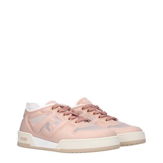 Fendi Womens Pink Fibres Sneakers