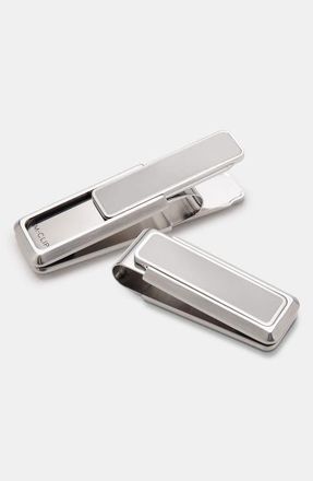 M Clip Polished Border Money Clip in Silver at Nordstrom