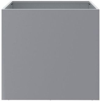vidaXL Planters 2 pcs Silver 49x47x46 cm Galvanised Steel vidaXL