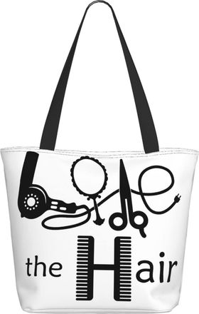 AOOEDM Salon Hairdresser Love The Hair Ladies Shopping Bag 13x11x7in.The Perfect ValentineS Day Gift.It Is The Best ValentineS Day Gift For Mom, Daughter, Wi