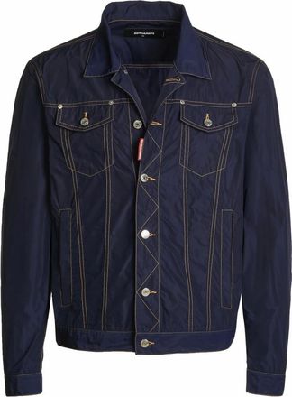 Dsquared2 Denim Jacket - Heren - Jassen - Blauw - Maat: L Denim