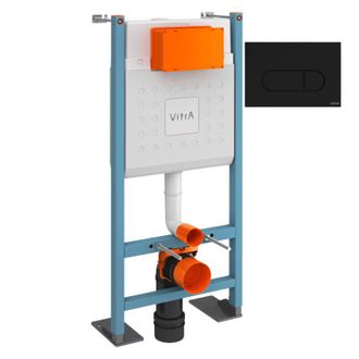 Vitra Estructura Autoportante Vitra V-fix Core + Placa Root Round Negro Mate