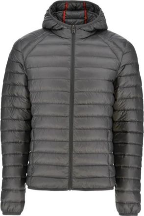 Jott Heren donsjack met capuchon - Heren - Gewatteerde jassen - Grijs - 4XL - Denim - Jassen