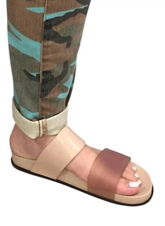 Melissa Womens Cosmic Classic Slide Sandal In Beige/black