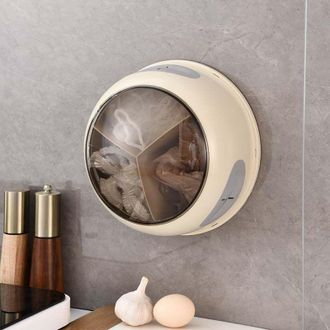 OEM Caja De Almacenamiento Para Film Transparente En La Cocina, Soporte De Pared Para Guardar Bolsas De Guantes Desechables - Crezuo