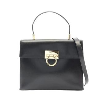 Ferragamo Pre-owned Handbags, female, Black, Size: ONE SIZE Pre-owned Handbag
