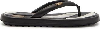 Tod's Padded Leather Sandals - Black - 41 (IT41 / UK8)