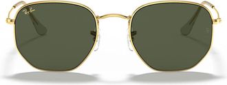 Ray-Ban Sunglasses Rb3548 919631 Hexagonal Gold/Green G 15 Unisex